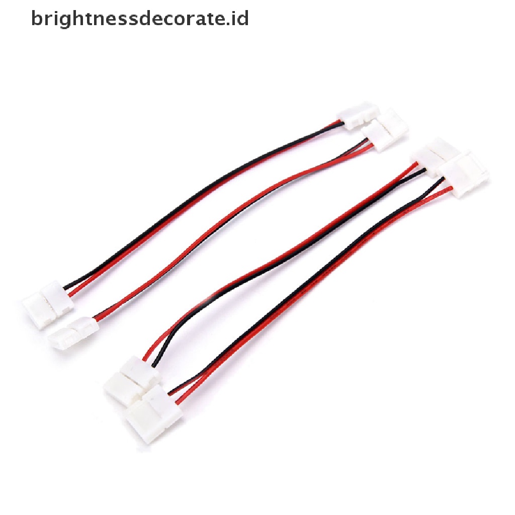 [birth] 10pcs/set  Cable 2 Pin LED Strip Connector 3528/5050 Single Color Adapter  [ID]