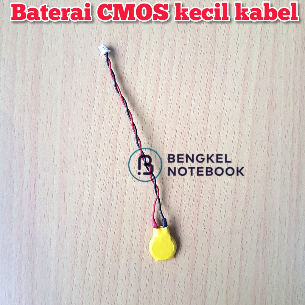 Baterai CMOS BIOS CR1220 ML1220 kabel kecil