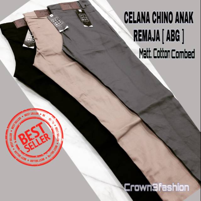 ⭐ CELANA CHINO ( 3 Pcs ) ANAK TANGGUNG /ABG TERBARU ✔COD