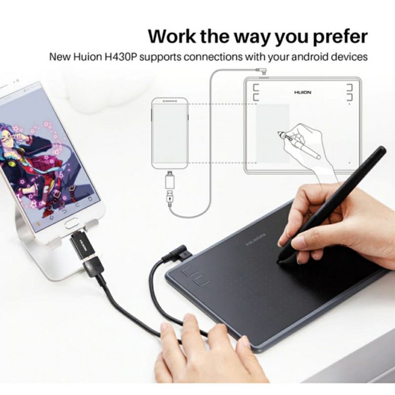 Huion H430P Graphics Drawing Digital Tablet