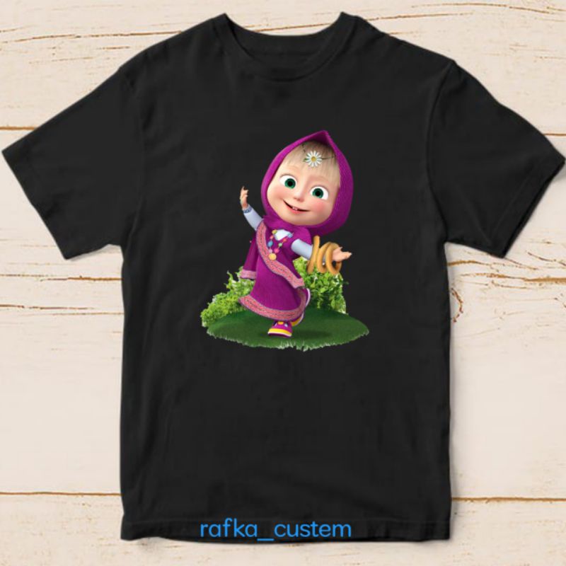 baju marsha baju kaos anak gambar custem marsha