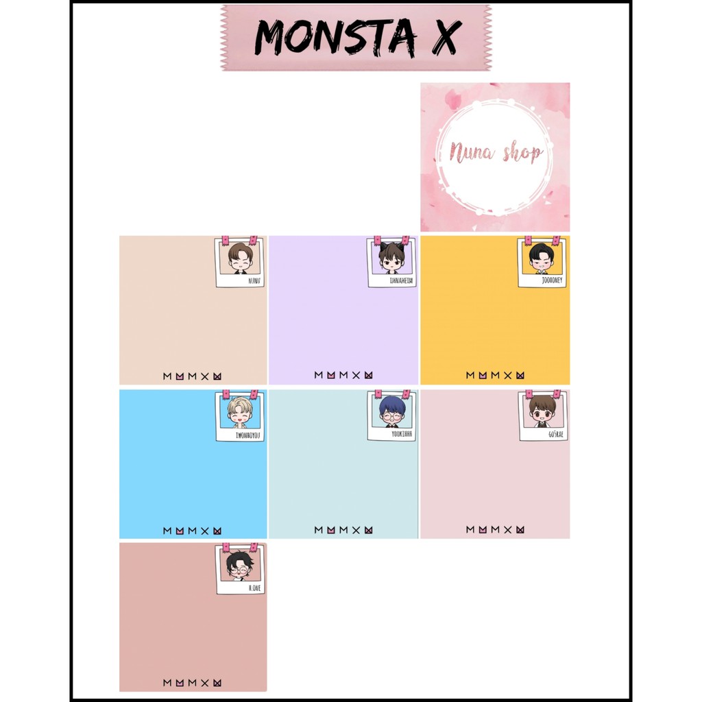 

MEMO SHEET MONSTA X