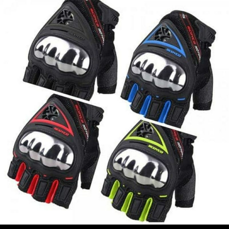 Sarung Tangan Motor Gloves Scoyco MC44D/MC 44D Half Finger