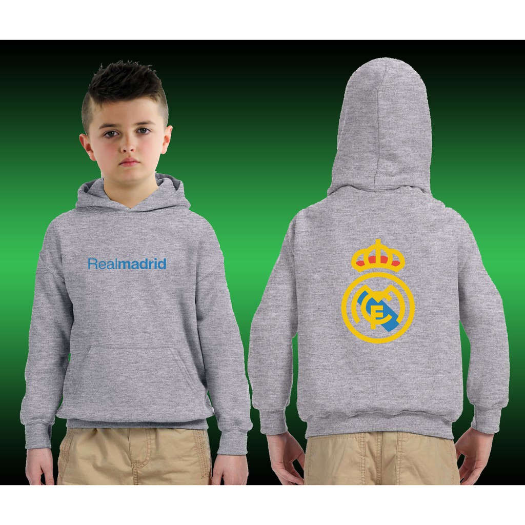 Jaket anak Hoodie Realmadrid Jaket team bola Bahan Premium