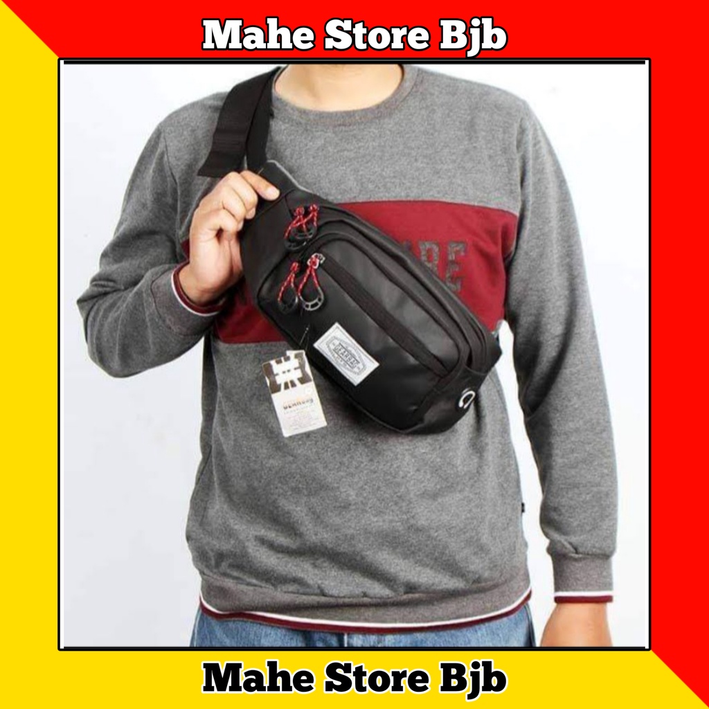 Tas Selempang Pria Waistbag Pria Cowok Waterproof Anti Air Terbaru 2021 Keren & Trendy Bisa COD