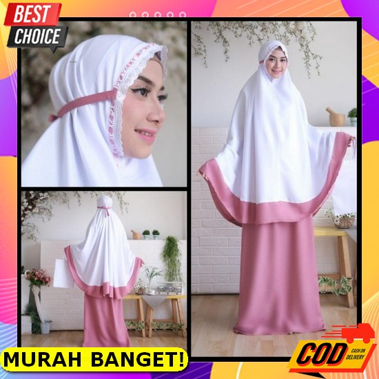 Mukena Dewasa Bali Bahan Rayon Premium / Mukena Terbaru 2021 2022 Mukena Santri Dewasa Katun Polos -
