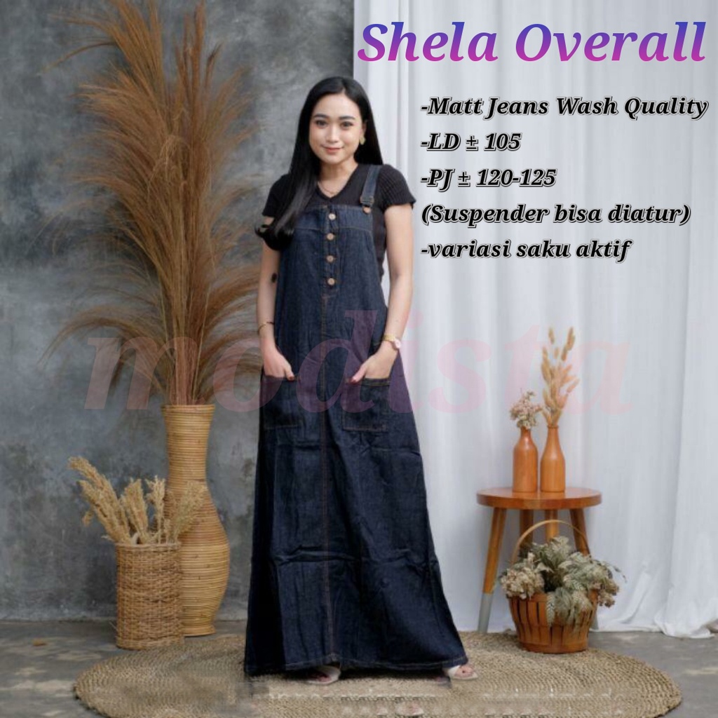 SHELA OVERALL MATT JEANS WASH QUALITY