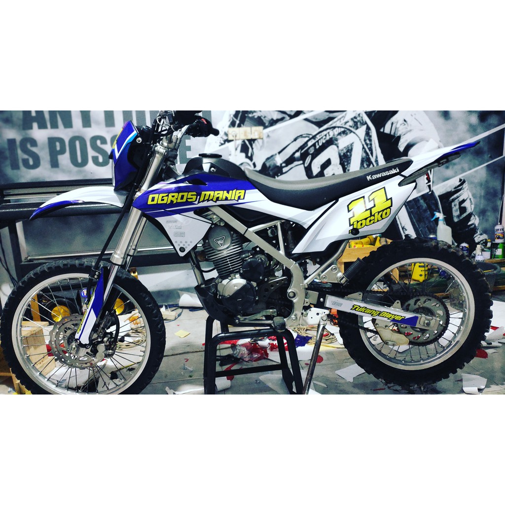 decal klx bf keren decal klx bf simpel decal klx bf gold decal klx supermoto