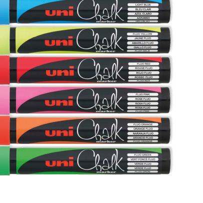 

♂ UNI Chalk Marker PWE-5M Marker Pen (Medium Point) - White ۝