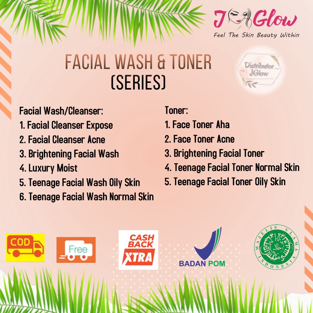 jglow flek j glow skincare bpom perawatan kecantikan wajah cream pemutih korea pria wanita