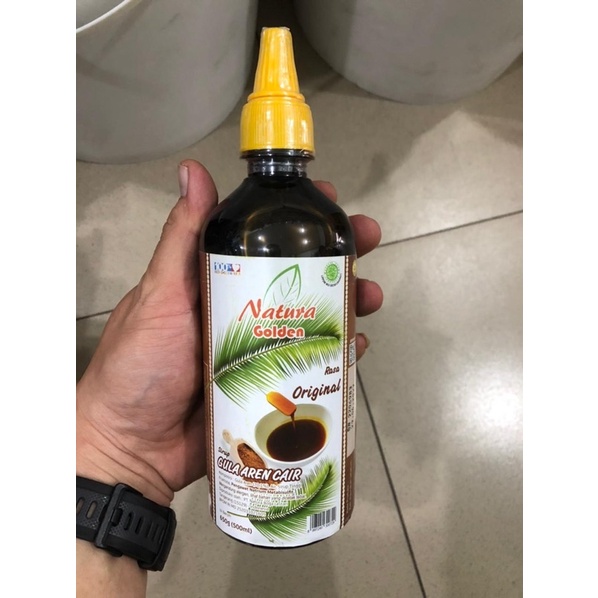 

NATURA GOLDEN gula aren cair / SERASA sirup fruktosa / rasa original / caramel 500ml 650gr