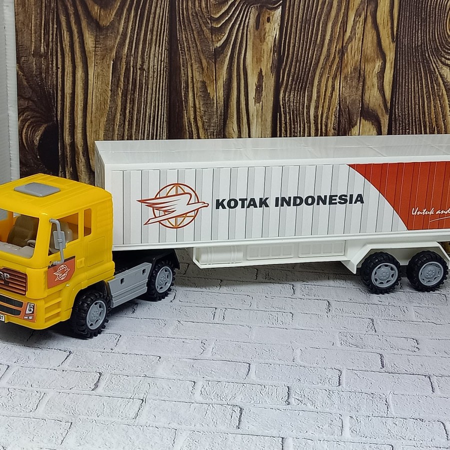 mainan edukatif truck container truck lokal KGP 127