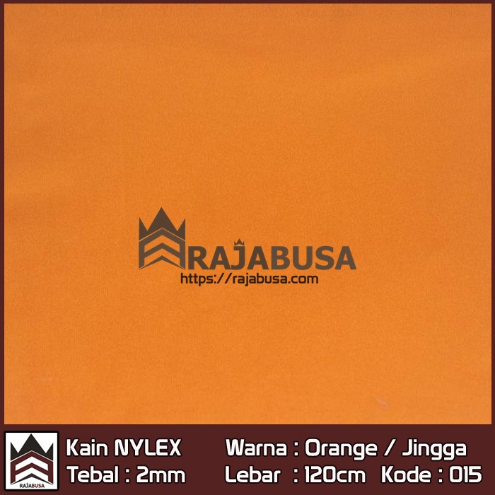 Kain Nylex Orange Jingga - Kain Bulu Pendek | Toko Kain Boneka Terlengkap