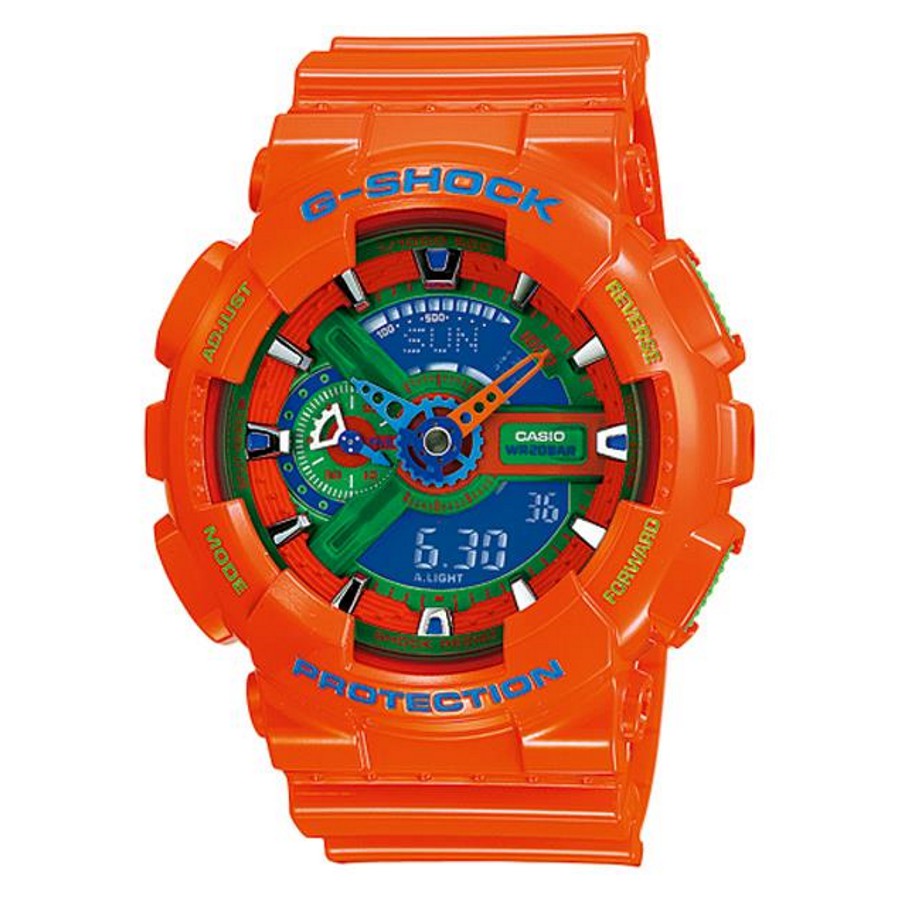 Jam Tangan Pria Sports Dual Time Limited Colour G shock GA-110A-4D