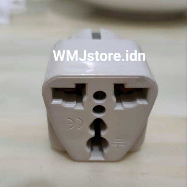 Steker over colokan kaki 3 ke kaki 2 / Sambungan Steker Kaki 3 ke colokan listrik bulat kaki 2