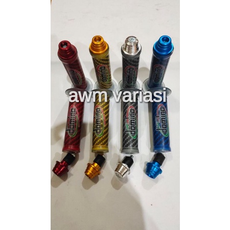 Handgrip DOMINO Carbon Grip Karbon Kitaci + Jalu Stang Metic Bisa Semua Jenis Motor Universal