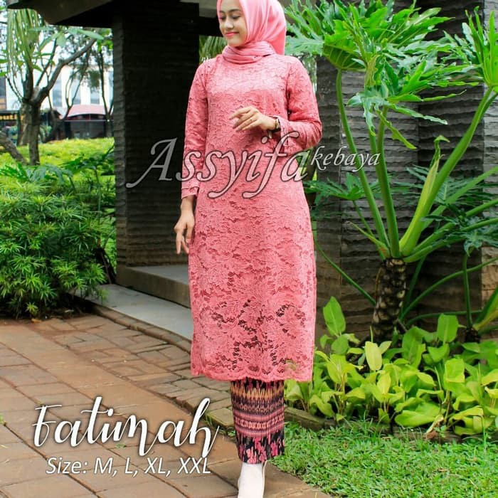 Kebaya Brukat Tunik Fatimah Trend