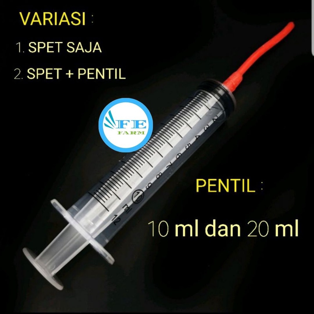 Spet 10ml Alat Bantu Makan Minum Susu Sugar Glider joey Bayi reject spet Kucing FEFARM