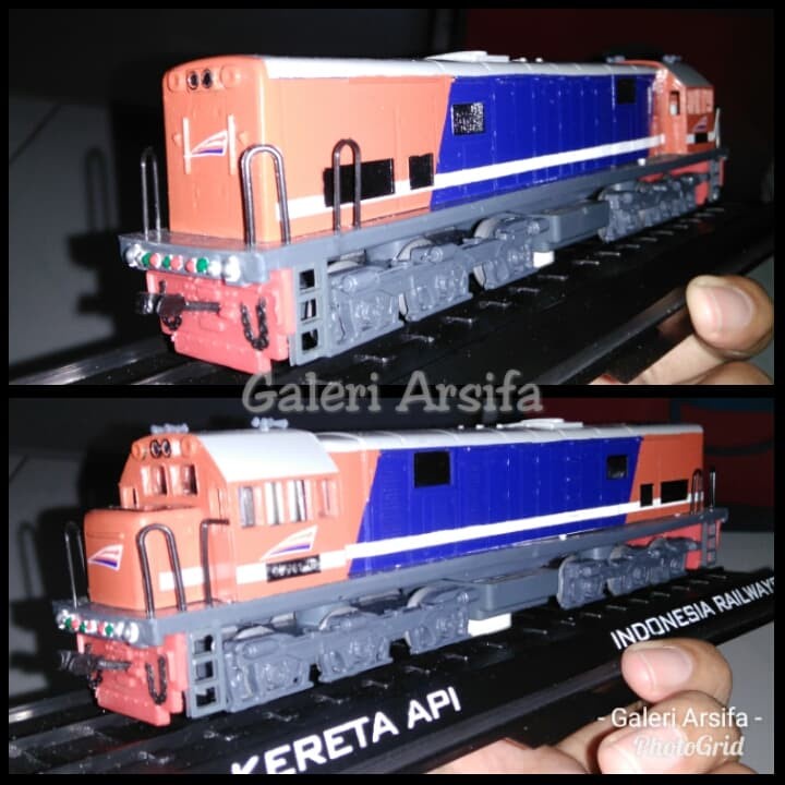 Miniatur Lokomotif CC 201 26 Perumka Logo Baru Skala 1:87