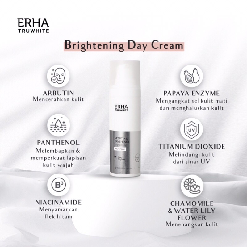 ERHA ARBUTIN&amp;PANTHENOL Brightening Day cream 30g