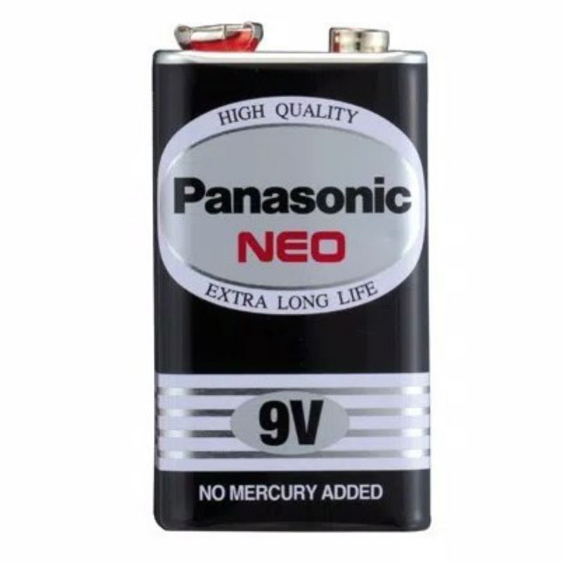 Baterai (battery) Panasonic Neo Kotak 9V (9 volt) 6F22NT