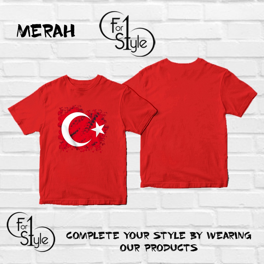 Turki Flagge Istanbul Bendera Mond Stern Membusuk Erdogan T-shirt