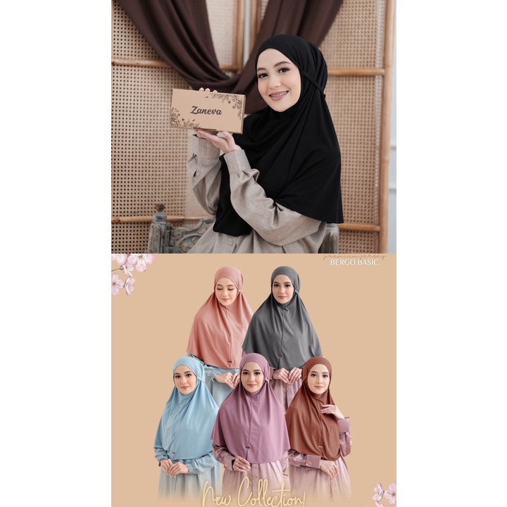 BELI 5 GRATIS 1 JILBAB TALI INSTAN l BERGO JERSEY PREMIUM l BERGO DAILY BASIC