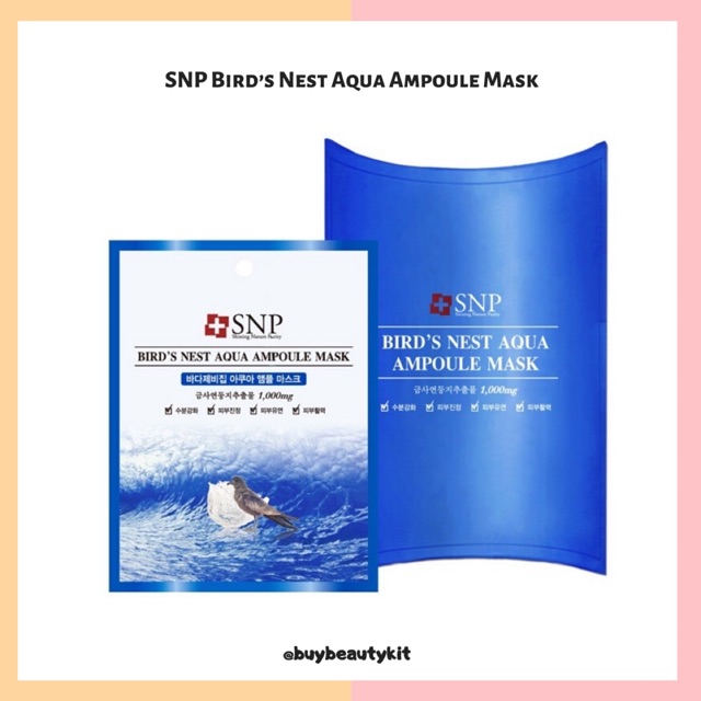 SNP Bird’s Nest Aqua Ampoule Mask