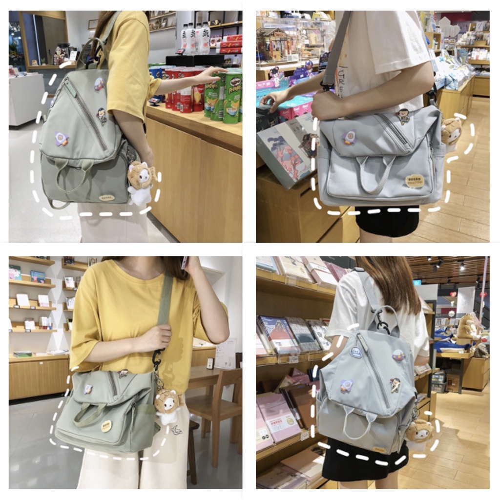 WYK125 Tas Ransel Tas Bahu Selempang Sekolah School Shopping Messenger Impor TKM