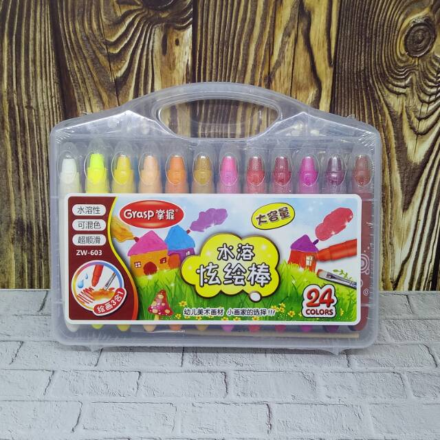 

Crayon : Grasp 24 warna ORIGINAL KODE 603 MATA BESAR