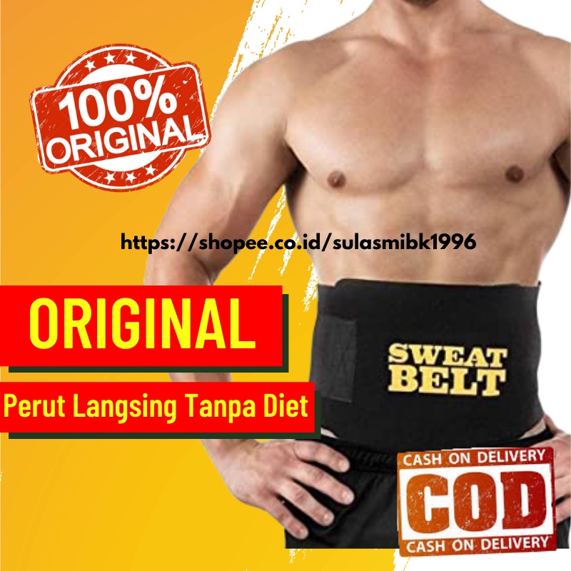 Korset Pelangsing Pengecil Pembakar Lemak Perut Pria Wanita Original Sweet Sweat Waist Trimmer