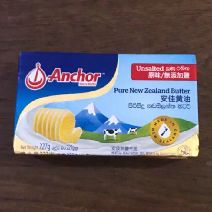 

ANCHOR PURE NEW ZEALAND UNSALTED BUTTER 227GR (GOSEND ONLY) -