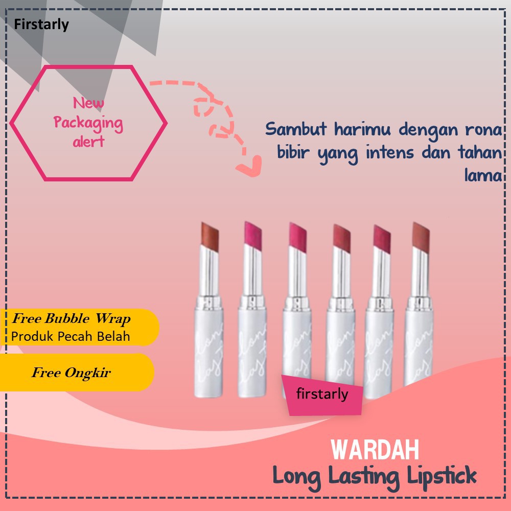 WARDAH Lipstik Wardah Long Lasting/ Lipstick Longlasting Wardah/ Liptik Wardah