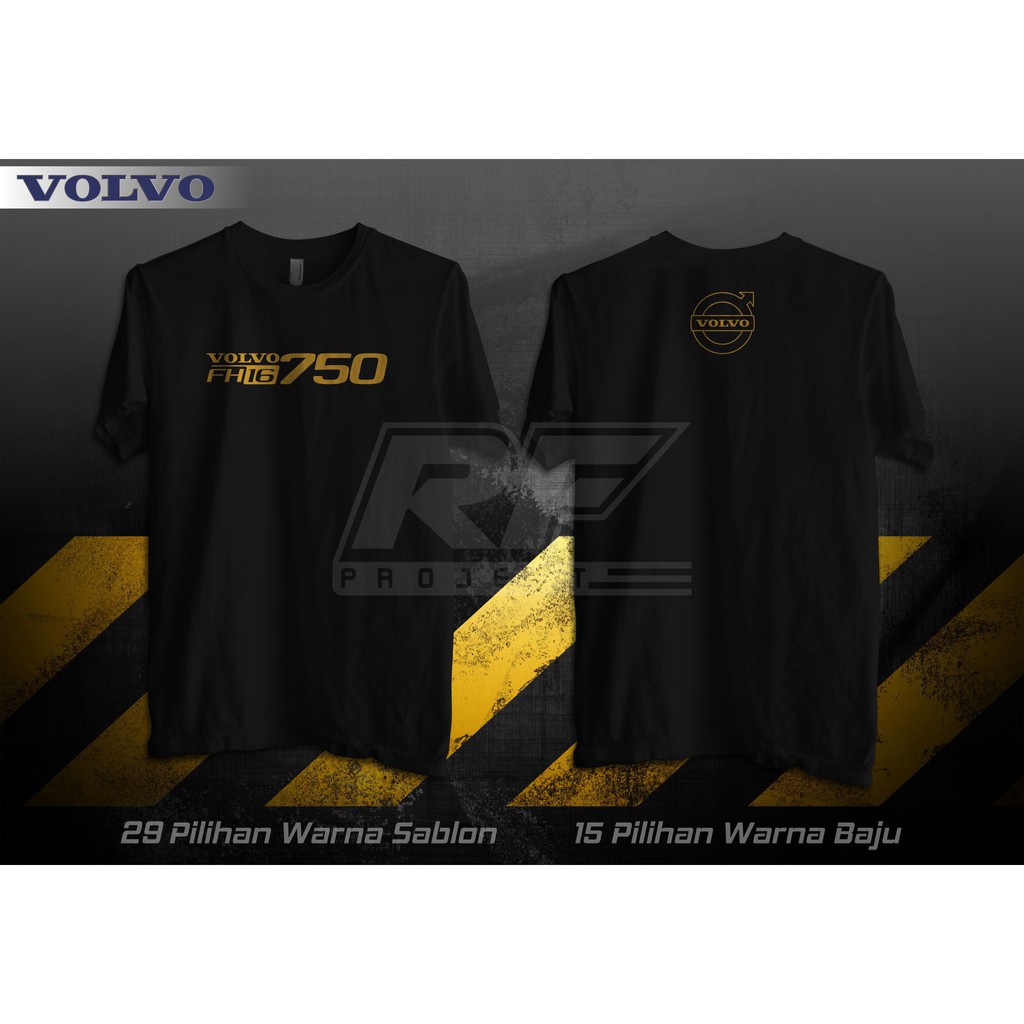 Kaos/Baju/T-Shirt VOLVO FH16 TRUCK Catton Combad 30S Premium Sablon Polyflex PU Korea