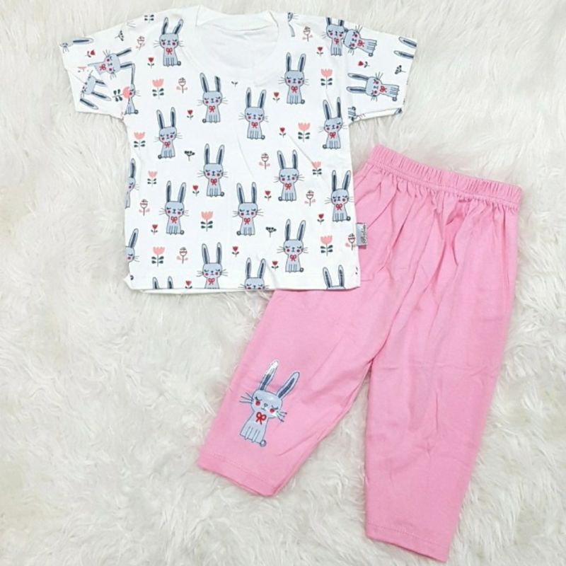 Baju Harian Anak Bayi Perempuan Setelan Kaos Oblong Lucu
