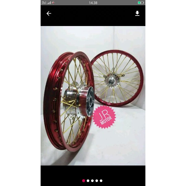 TOPPP sepaket velg jari jari cb 150r cbr new cbr150 velg bkk 140x160 tromol crum jari jari plus