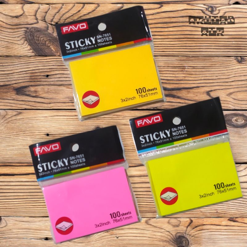 

Sticky Notes Favo / Post It Favo SN 76x51 Polos