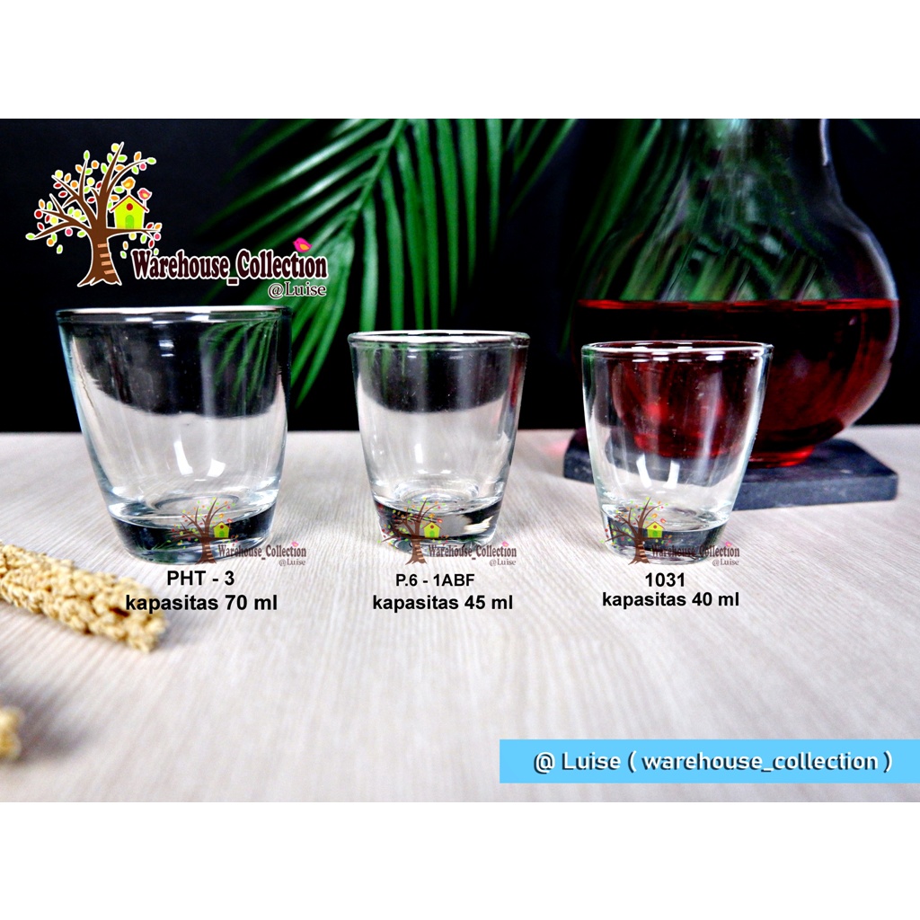 Gelas Sloki / Shot Glass / Sloki Glass / Isi 3 Biji