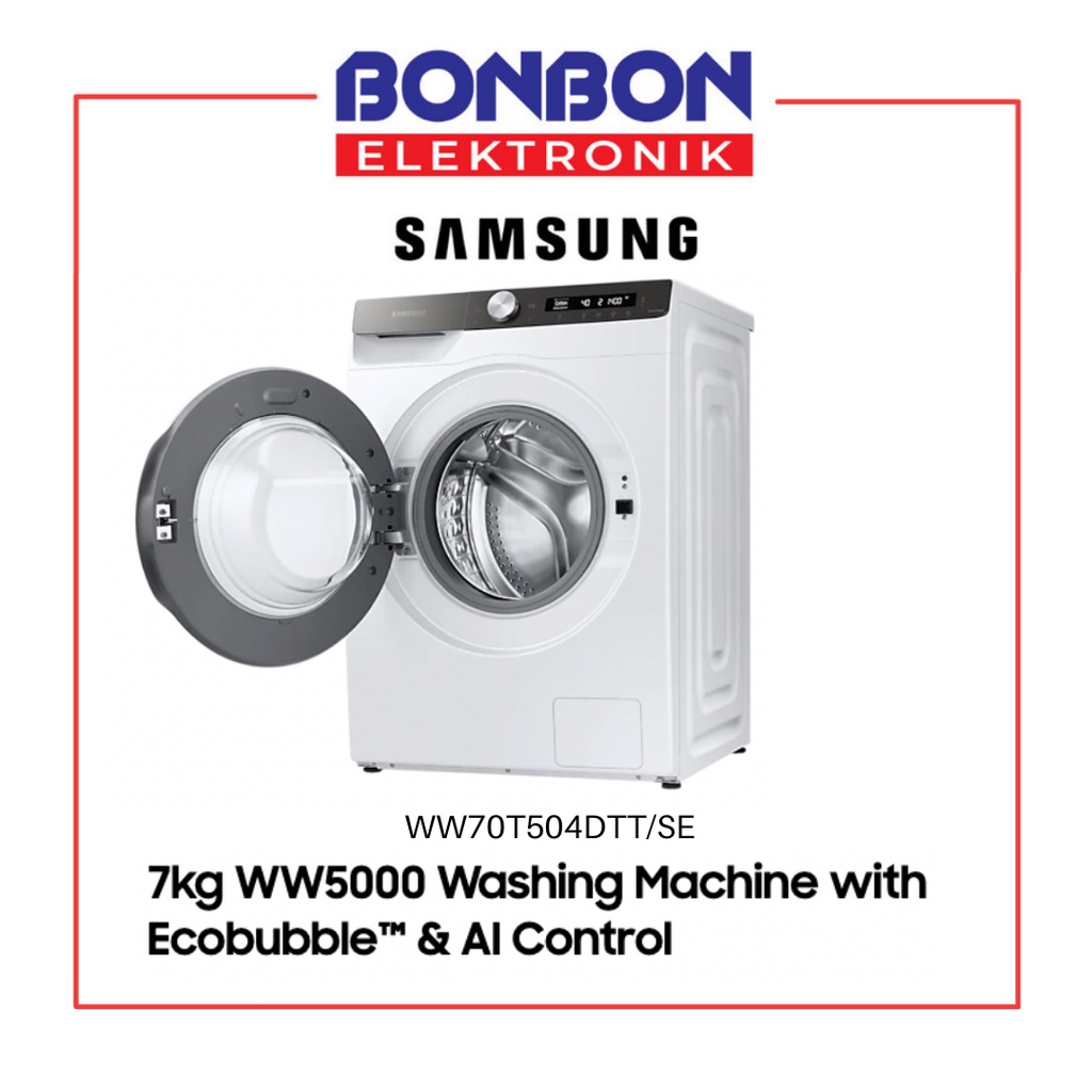 Samsung Mesin Cuci Front Loading 7KG WW70T504DTT/SE WW5000