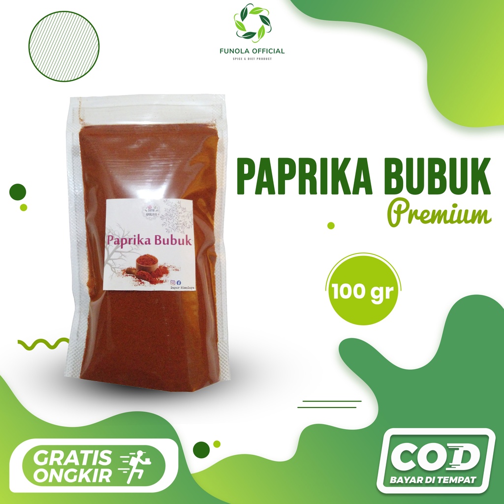 

PAPRIKA MERAH BUBUK 100G GROUND BELL PEPPER CAPSICUM POWDER BUMBU DAPUR REMPAH JSR PENYEDAP RASA PREMIUM SEGAR ASLI MASAK 100 GR RESEP PROMIL DR ZAIDUL AKBAR TABUR JAMUR AYAM MASEKO TOTOLE MPASI RASA KETUMBAR TUMBAR LADA HITAM ORGANIK KAYU MANIS CINNAMON