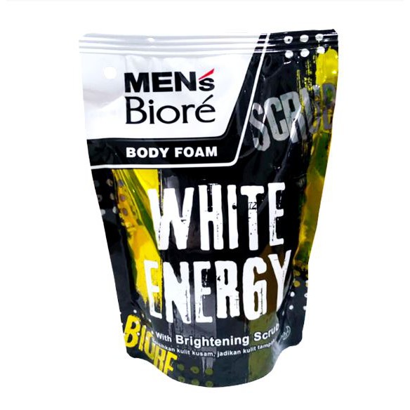 Men's BIORE White Energy Body Foam 450ml Refil ( Sabun