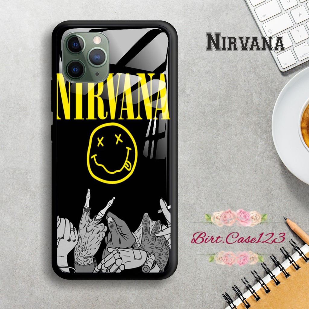 Back case glass NIRVANA Iphone 5 6 6g 6g+ 7 7g 7g+ 8 8+ Xr X Xs Xs Max Se 2020 11 Pro Pro Max BC1529