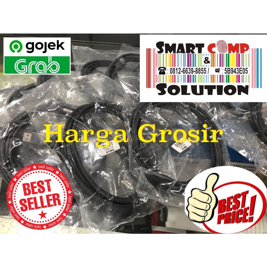 Kabel Barcode Scanner Symbol LS-2208 / LS2208 / LS2208 ZEBRA MOTOROLA USB