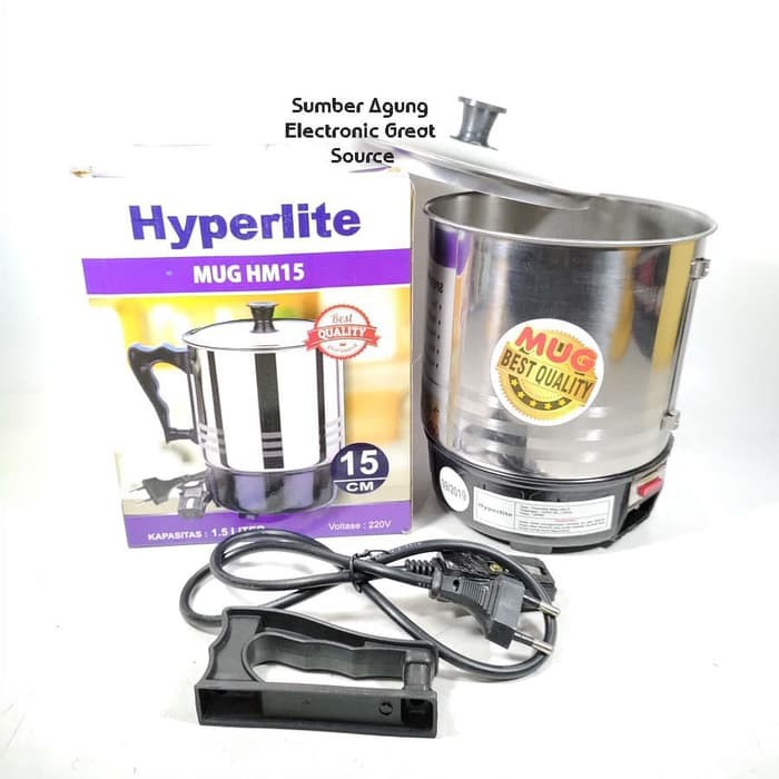 Hyperlite Mug HM15 Elektrik Panci Pemanas Listrik 1.5L 1.5 Liter