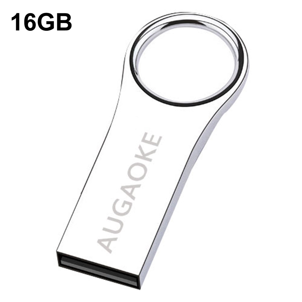 Huluboy Flashdisk USB Plug &amp; Play Bahan Logam Kapasitas 8 / 16 / 32 / 64 / 128GB Untuk Mobil