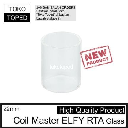 Kaca Coil Master ELFY RTAx Replacement warna glass clear