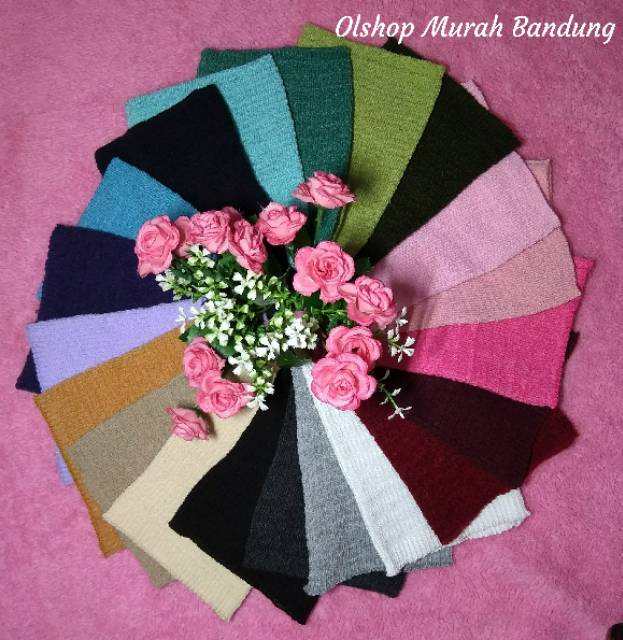 Bandana Rajut Premium 1 Warna