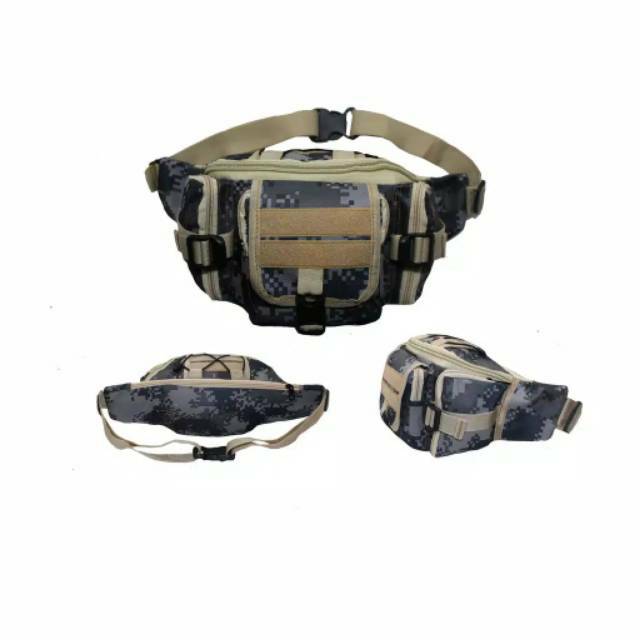 Waistbag Army Tactical / tas pinggang loreng