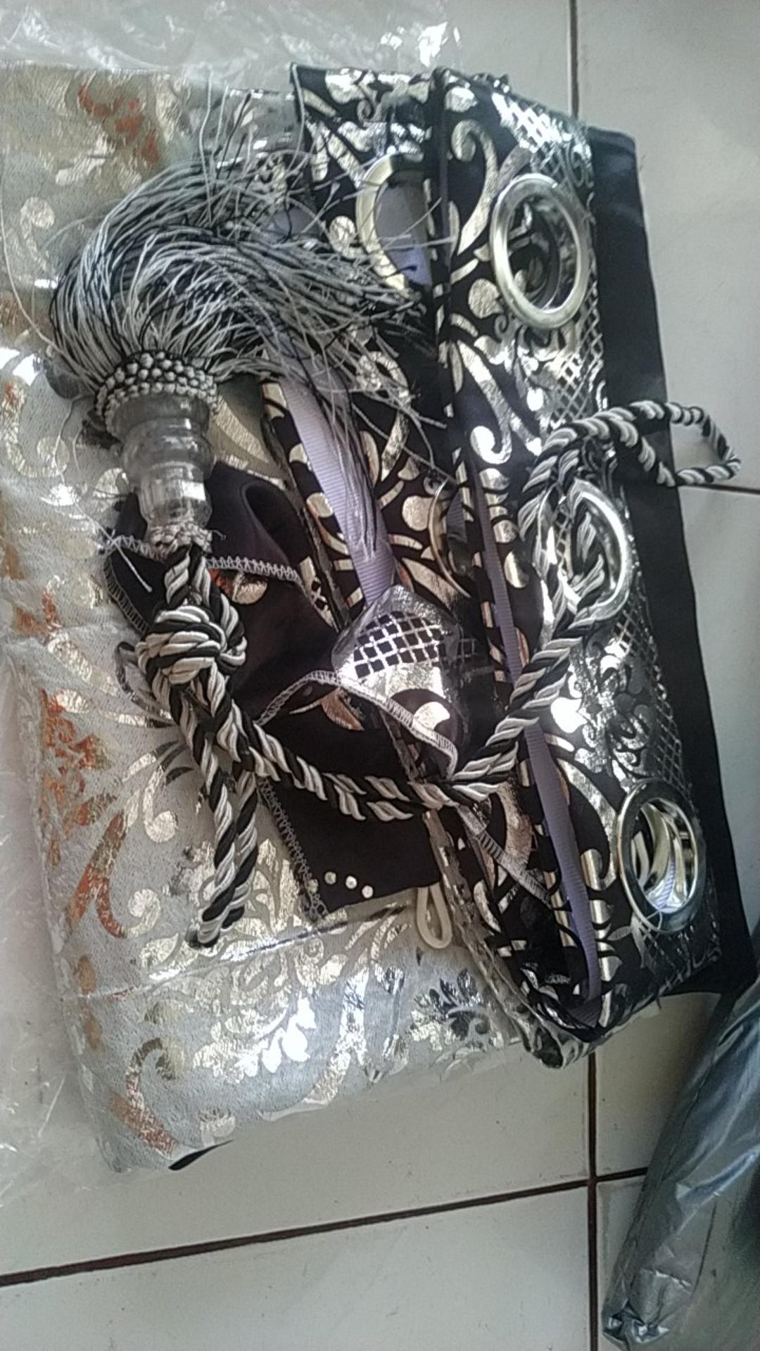 Gorden Blackout Zakat Buludru Print Mas Super,original &tebal