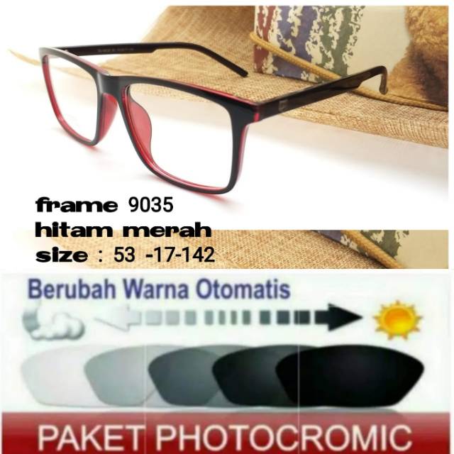 Frame Kacamata Terbaru Anti Radiasi PHOTOCROMIC Minus Plus Anti UV Kaca mata Trendy